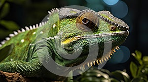 Emerald Emissary: Chameleon Close-Up