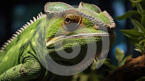 Emerald Emissary: Chameleon Close-Up