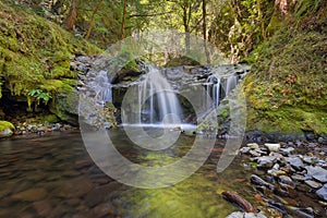 Emerald Falls along Gorton Creek in Oregon