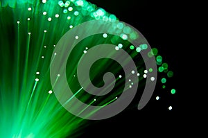 Emerald fibre optic burst.