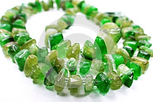 Emerald gemstone beads necklace jewelery