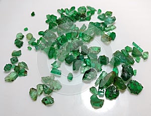 Green Swat Emerald Natural Mineral Gemstones