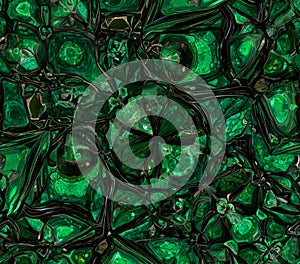 Emerald Green Texture Abstract Background with Gemstone Pattern