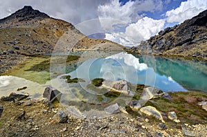 Emerald lake landscape, Tongariro National Park