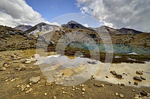 Emerald lake landscape, Tongariro National Park