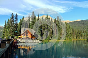 Yoho National Park, Emerald Lake Lodge in the Canadian Rocky Mountains, British Columbia, Canada