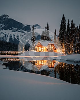 Emerald Lake Lodge is the only property on secluded Emerald Lake