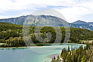 The Emerald Lake In Yukon in Canada photo