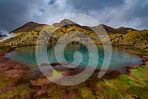 Emerald Lakes at Tongariro National Park