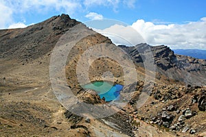 Emerald Lakes in Tongariro, NZ