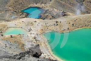 Emerald Lakes in Tongariro, NZ