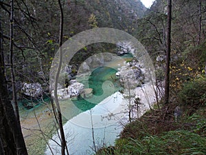 The emerald pools are a paradise in Friuli