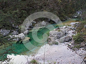 The emerald pools are a paradise in Friuli