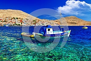 Emerald sea of Greek islands