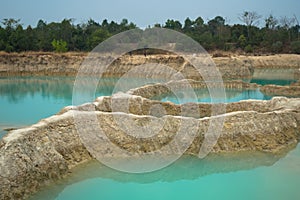 Emerald water, pool, pond, plash photo