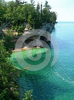 Emerald waters on Lake Superior