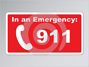 In an emergency 911