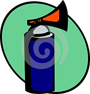 emergency air horn signal or alarm. Vector