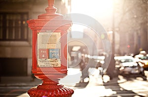 Emergency box in New York