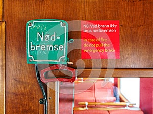 Emergency brake wagon train