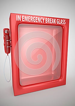 In emergency break glass