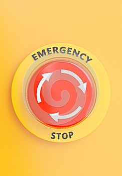 emergency button, close up image