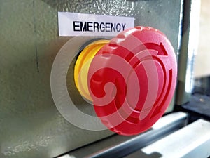 emergency button on control panel