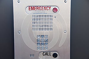 Emergency Call Box with Braille Instructions photo