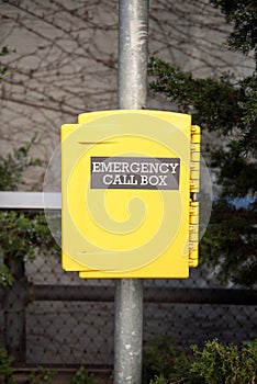 Emergency callbox in New York photo