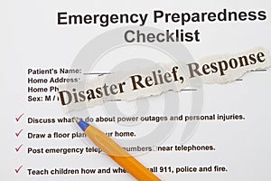 Emergency checklist