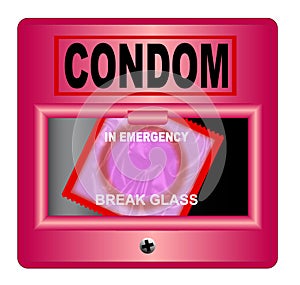 Emergency Condom Break Glass Emergency Box