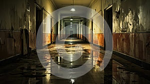 emergency corridor hospital building