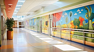 emergency corridor hospital building