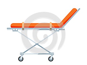 Emergency department stretchers flat illustration