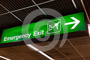 Emergency door escape light sign