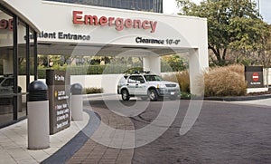 Emergency Entrance With Security Vehicle