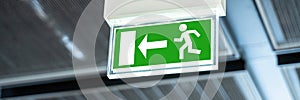 Emergency Evacuation Exit Sign