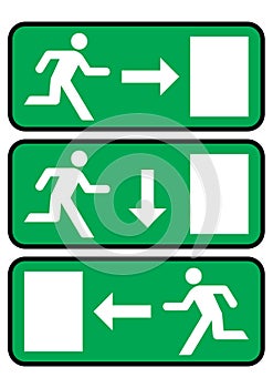 Emergency exit icon