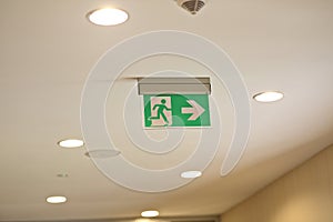 Emergency exit in office building