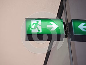 Emergency exit sign
