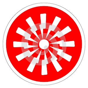 Emergency Fire Alarm Symbol Sign, Vector Illustration, Isolate On White Background Label. EPS10