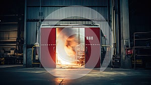 emergency fire door