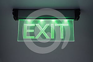 Emergency Fire Exit Light Sign