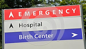 Emergency Hospital Signage photo