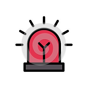 Emergency vector glyph colour icon