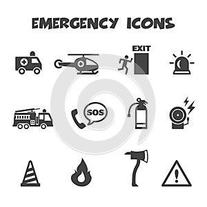 Emergency icons photo