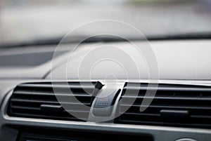 Emergency light indicator button in a car