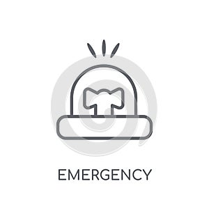 Emergency linear icon. Modern outline Emergency logo concept on