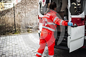 Emergency operator in action