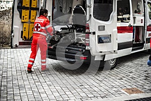 Emergency operator in action